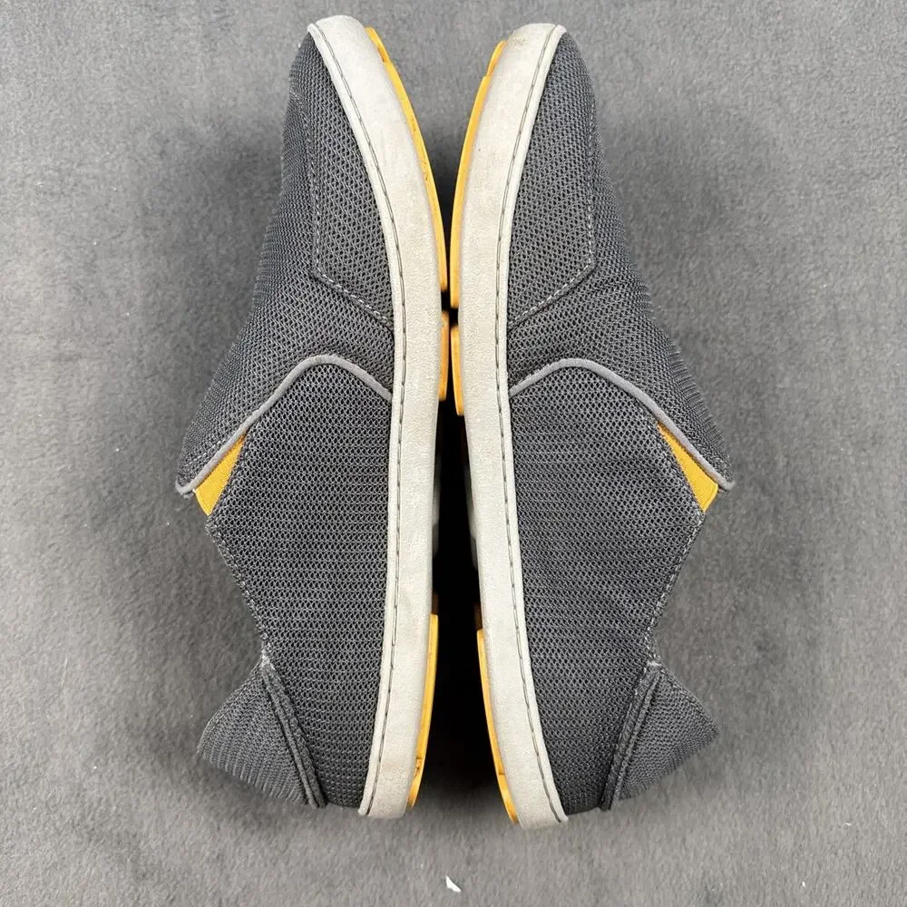 OLUKAI Nohea Mesh Men's 11.5 Slip On Sneakers Lightweight Gray Excellent